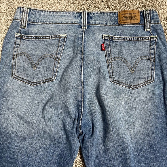Levi's 515 Capri Cropped Blue Jeans Women’s Size 12 - Picture 5 of 14